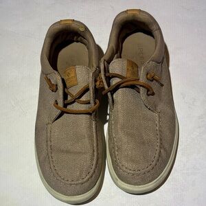 Sperry Men's Tan Boat Shoes, slip on, size 12, Dude style loafers